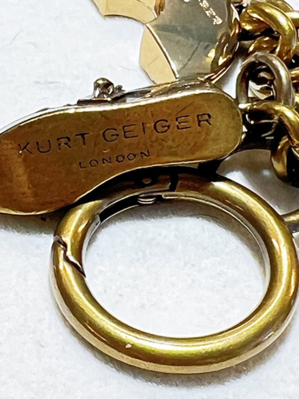 Kurt Geiger | 2-Charm Rainbow Keyring / Bag Charm | NWT - Picture 6 of 9